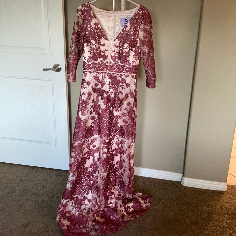 JS COLLECTION DRESS BURGUNDY